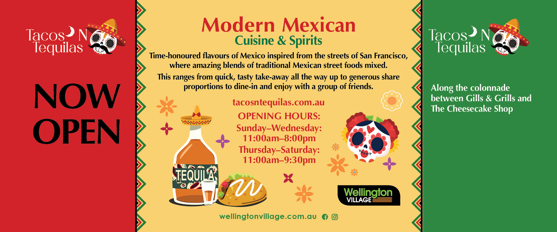 Tacos n Tequilas at Wellington Village is now open